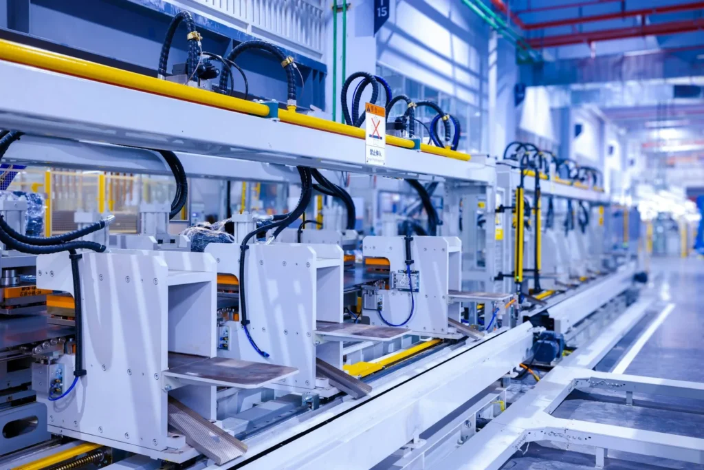 Año Nuevo Chino 2027: a factory with a lot of machines in it